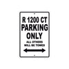 BMW R 1200 CT Parking Only All Others Will Be Towed Aluminum Decor Garage Sign