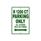 BMW R 1200 CT Parking Only All Others Will Be Towed Aluminum Decor Garage Sign