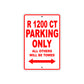 BMW R 1200 CT Parking Only All Others Will Be Towed Aluminum Decor Garage Sign