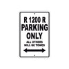 BMW R 1200 R Parking Only All Others Will Be Towed Aluminum Decor Garage Sign