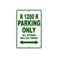 BMW R 1200 R Parking Only All Others Will Be Towed Aluminum Decor Garage Sign