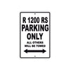 BMW R 1200 RS Parking Only All Others Will Be Towed Aluminum Decor Garage Sign