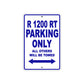 BMW R 1200 RT Parking Only All Others Will Be Towed Aluminum Decor Garage Sign