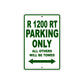 BMW R 1200 RT Parking Only All Others Will Be Towed Aluminum Decor Garage Sign