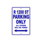 BMW R 1200 ST Parking Only All Others Will Be Towed Aluminum Decor Garage Sign