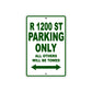 BMW R 1200 ST Parking Only All Others Will Be Towed Aluminum Decor Garage Sign
