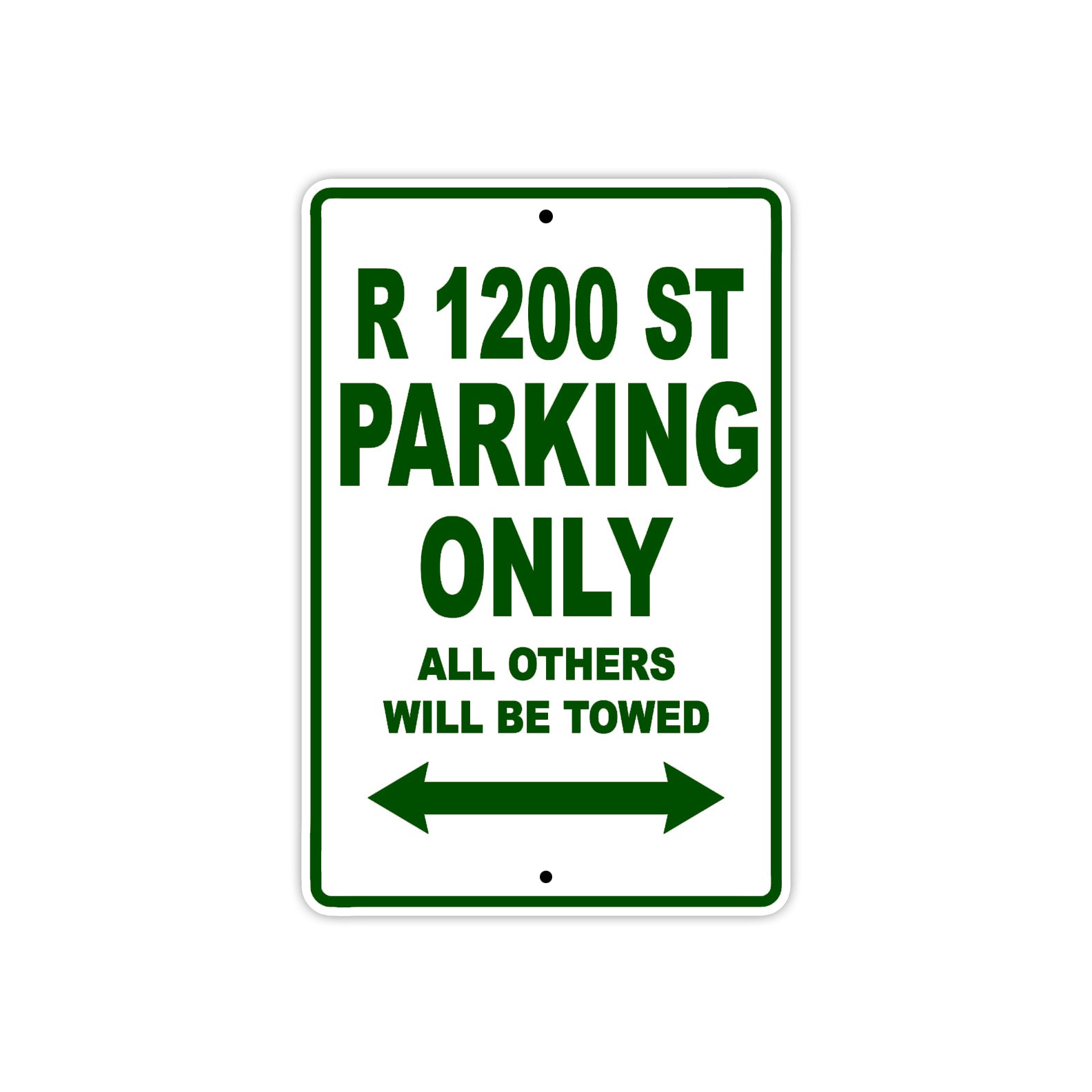 BMW R 1200 ST Parking Only All Others Will Be Towed Aluminum Decor Garage Sign