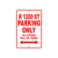 BMW R 1200 ST Parking Only All Others Will Be Towed Aluminum Decor Garage Sign