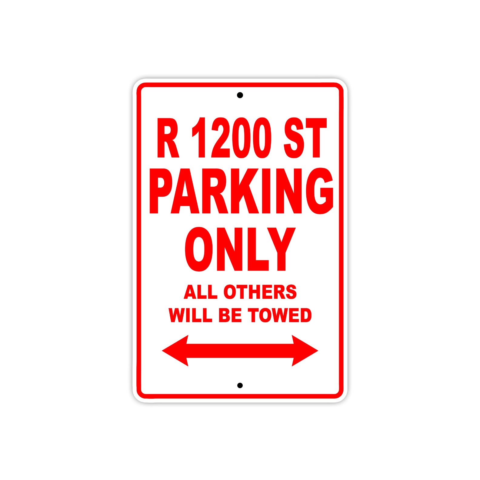 BMW R 1200 ST Parking Only All Others Will Be Towed Aluminum Decor Garage Sign