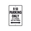 BMW R 50 Parking Only All Others Will Be Towed Aluminum Decor Garage Sign