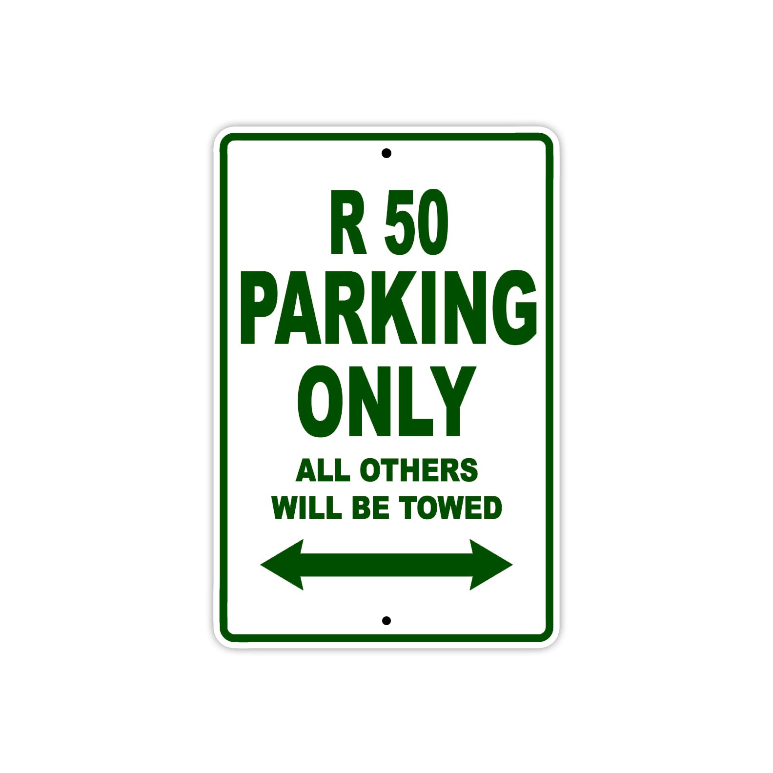 BMW R 50 Parking Only All Others Will Be Towed Aluminum Decor Garage Sign