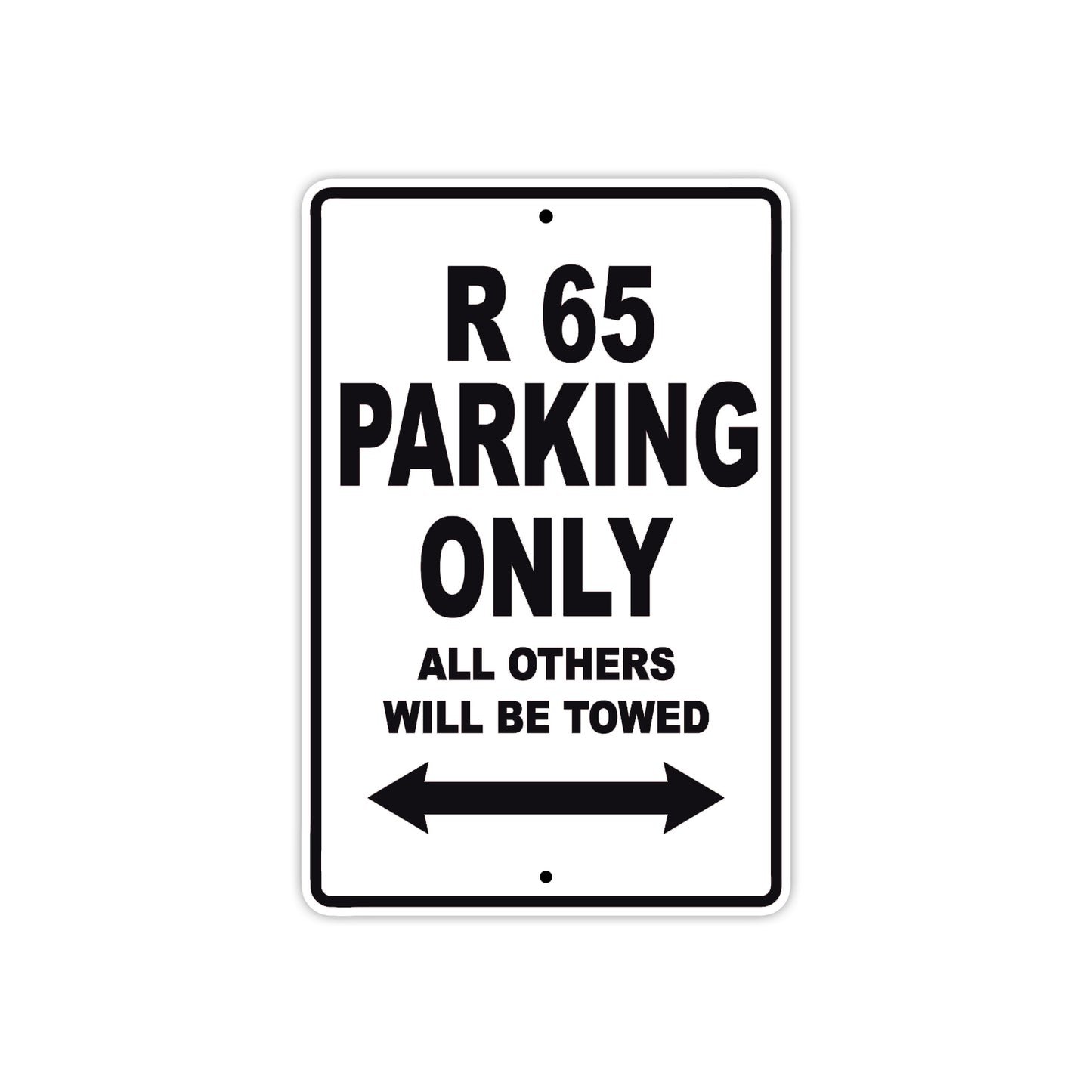 BMW R 65 Parking Only All Others Will Be Towed Aluminum Decor Garage Sign