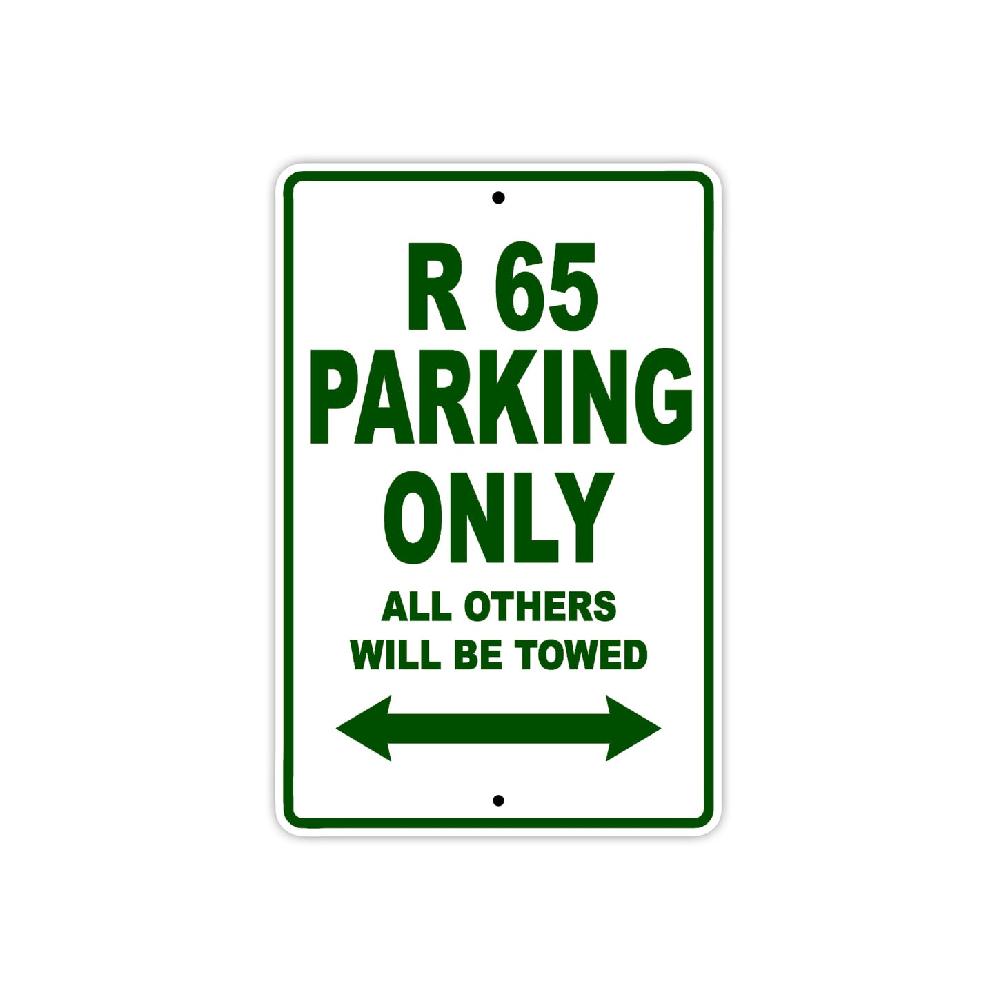 BMW R 65 Parking Only All Others Will Be Towed Aluminum Decor Garage Sign