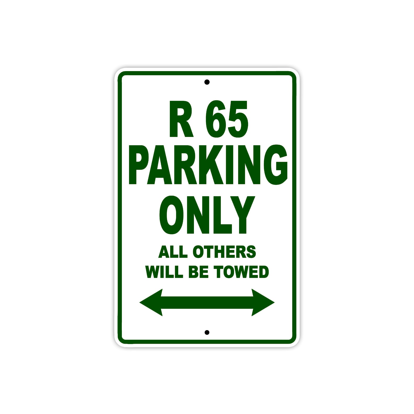BMW R 65 Parking Only All Others Will Be Towed Aluminum Decor Garage Sign