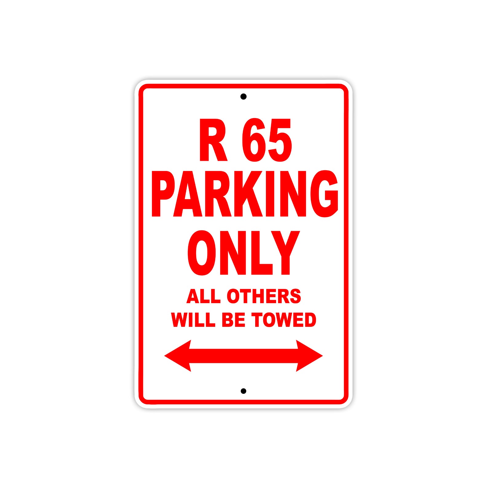 BMW R 65 Parking Only All Others Will Be Towed Aluminum Decor Garage Sign