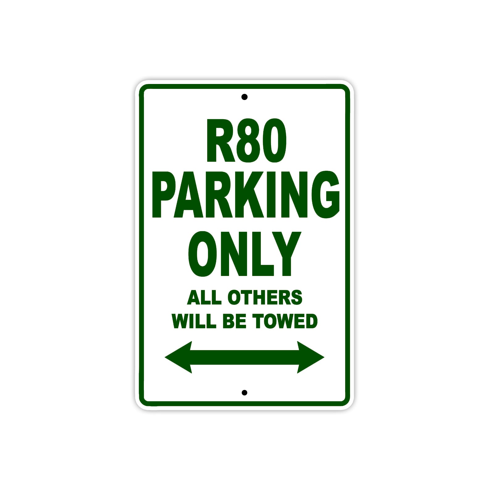 BMW R 80 Parking Only All Others Will Be Towed Aluminum Decor Garage Sign