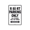 BMW R 80 RT Parking Only All Others Will Be Towed Aluminum Decor Garage Sign