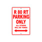 BMW R 80 RT Parking Only All Others Will Be Towed Aluminum Decor Garage Sign