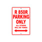 BMW R 850 R Parking Only All Others Will Be Towed Aluminum Decor Garage Sign