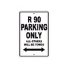 BMW R 90 Parking Only All Others Will Be Towed Aluminum Decor Garage Sign