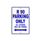 BMW R 90 Parking Only All Others Will Be Towed Aluminum Decor Garage Sign