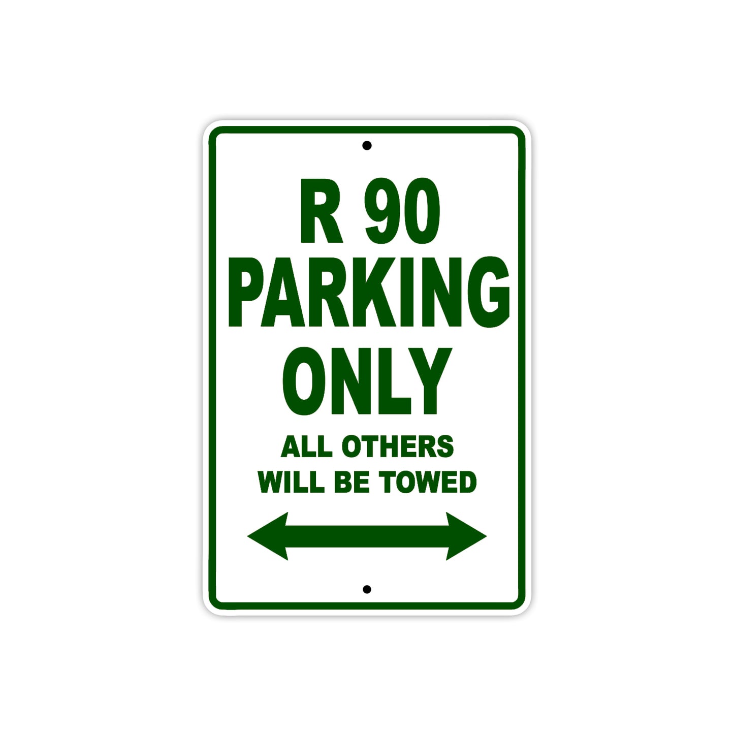 BMW R 90 Parking Only All Others Will Be Towed Aluminum Decor Garage Sign