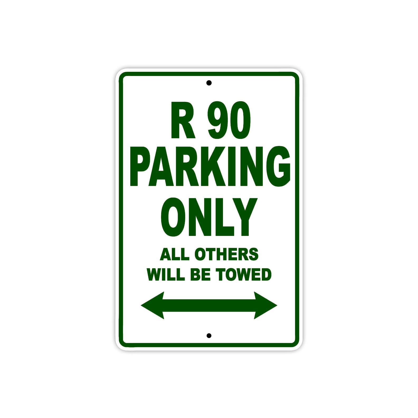 BMW R 90 Parking Only All Others Will Be Towed Aluminum Decor Garage Sign