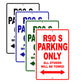 BMW R 90 S Parking Only All Others Will Be Towed Aluminum Decor Garage Sign