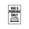 BMW R 90 S Parking Only All Others Will Be Towed Aluminum Decor Garage Sign