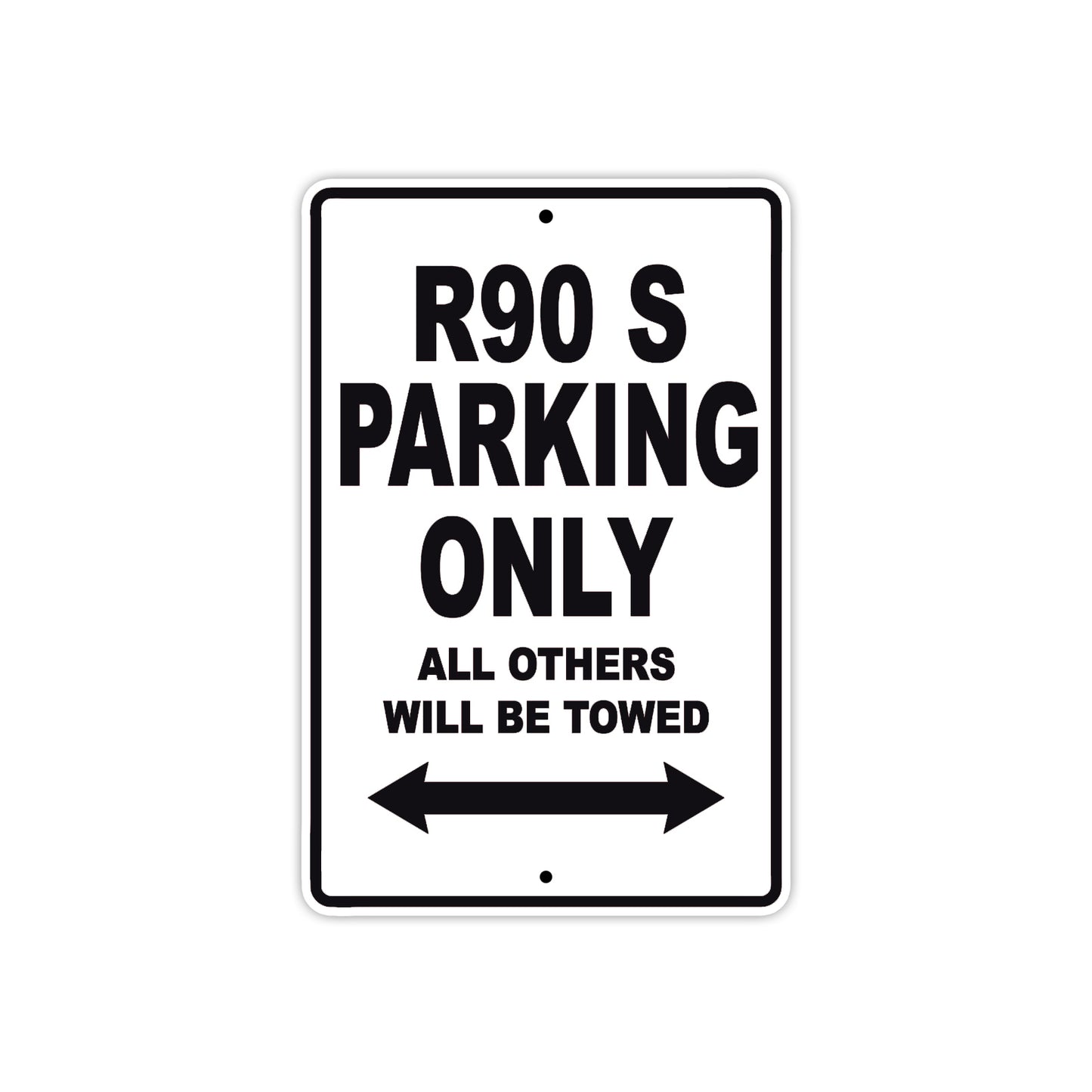 BMW R 90 S Parking Only All Others Will Be Towed Aluminum Decor Garage Sign