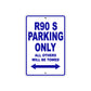 BMW R 90 S Parking Only All Others Will Be Towed Aluminum Decor Garage Sign