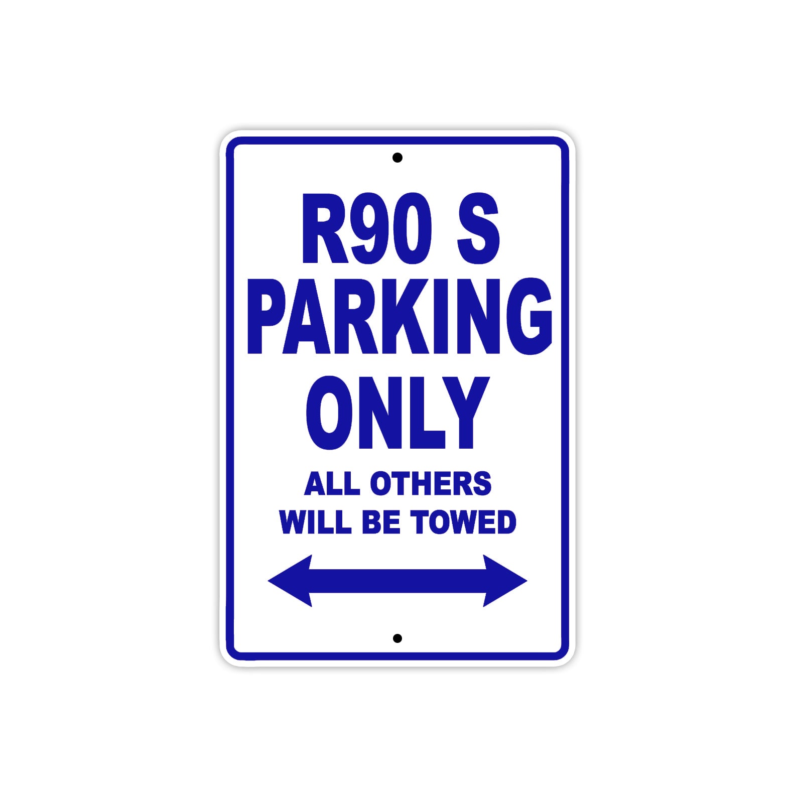 BMW R 90 S Parking Only All Others Will Be Towed Aluminum Decor Garage Sign