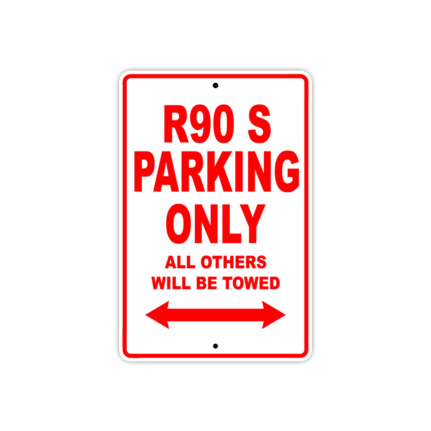 BMW R 90 S Parking Only All Others Will Be Towed Aluminum Decor Garage Sign