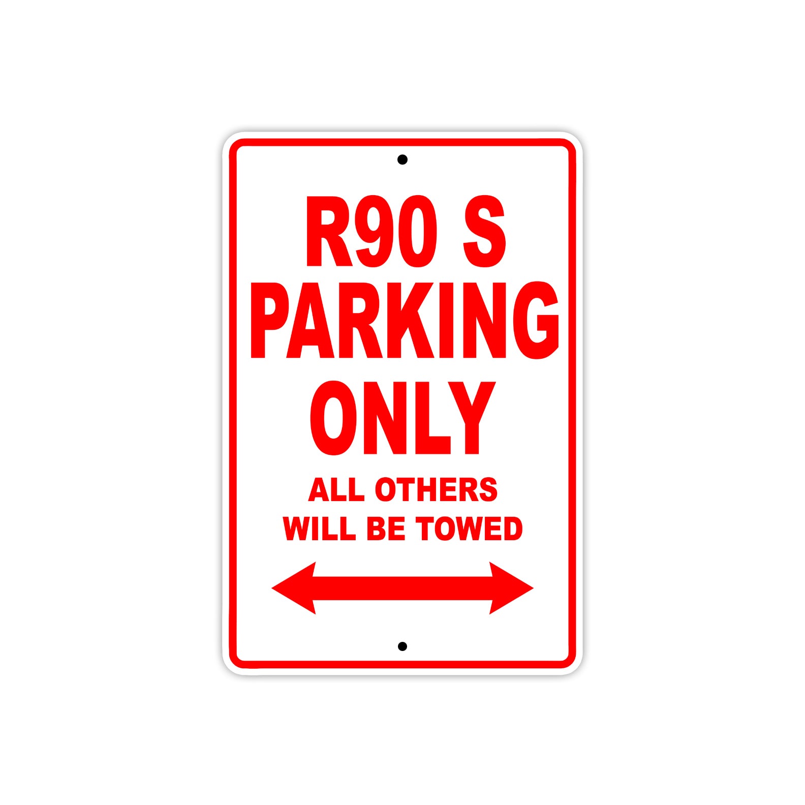 BMW R 90 S Parking Only All Others Will Be Towed Aluminum Decor Garage Sign