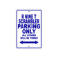 BMW R Nine T Scrambler Parking Only All Others Will Be Towed Aluminum Decor Garage Sign