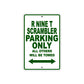 BMW R Nine T Scrambler Parking Only All Others Will Be Towed Aluminum Decor Garage Sign