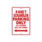 BMW R Nine T Scrambler Parking Only All Others Will Be Towed Aluminum Decor Garage Sign