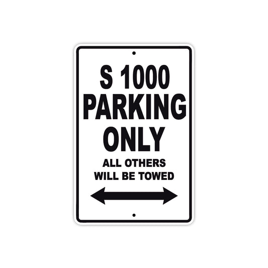 BMW S 1000 Parking Only All Others Will Be Towed Aluminum Decor Garage Sign
