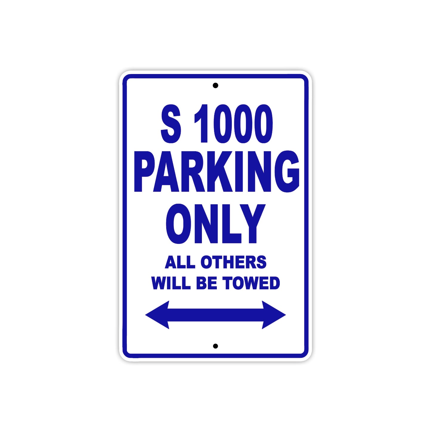 BMW S 1000 Parking Only All Others Will Be Towed Aluminum Decor Garage Sign