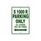 BMW S 1000 R Parking Only All Others Will Be Towed Aluminum Decor Garage Sign