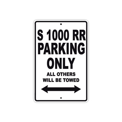 BMW S 1000 RR Parking Only All Others Will Be Towed Aluminum Decor Garage Sign