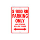 BMW S 1000 RR Parking Only All Others Will Be Towed Aluminum Decor Garage Sign