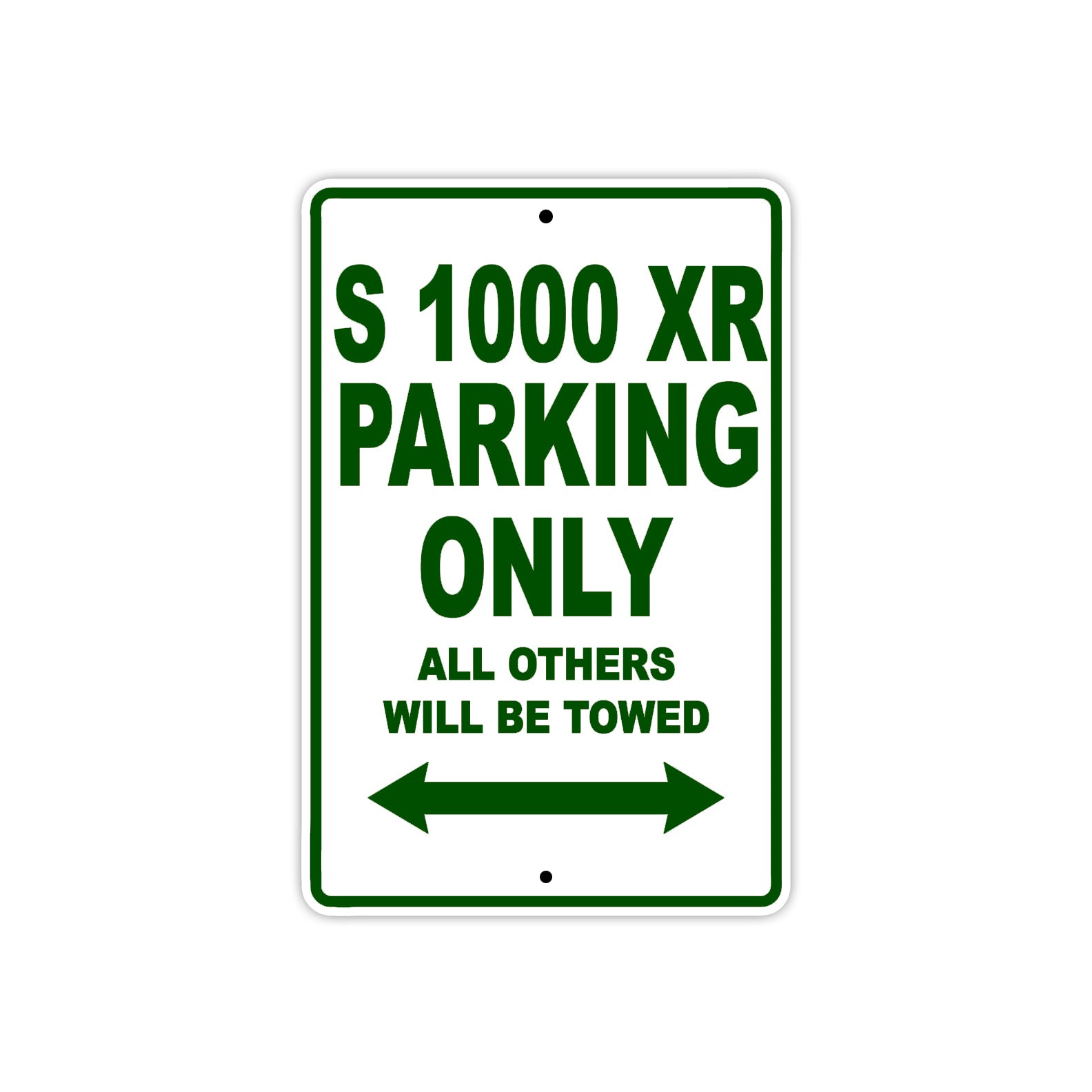 BMW S 1000 XR Parking Only All Others Will Be Towed Aluminum Decor Garage Sign
