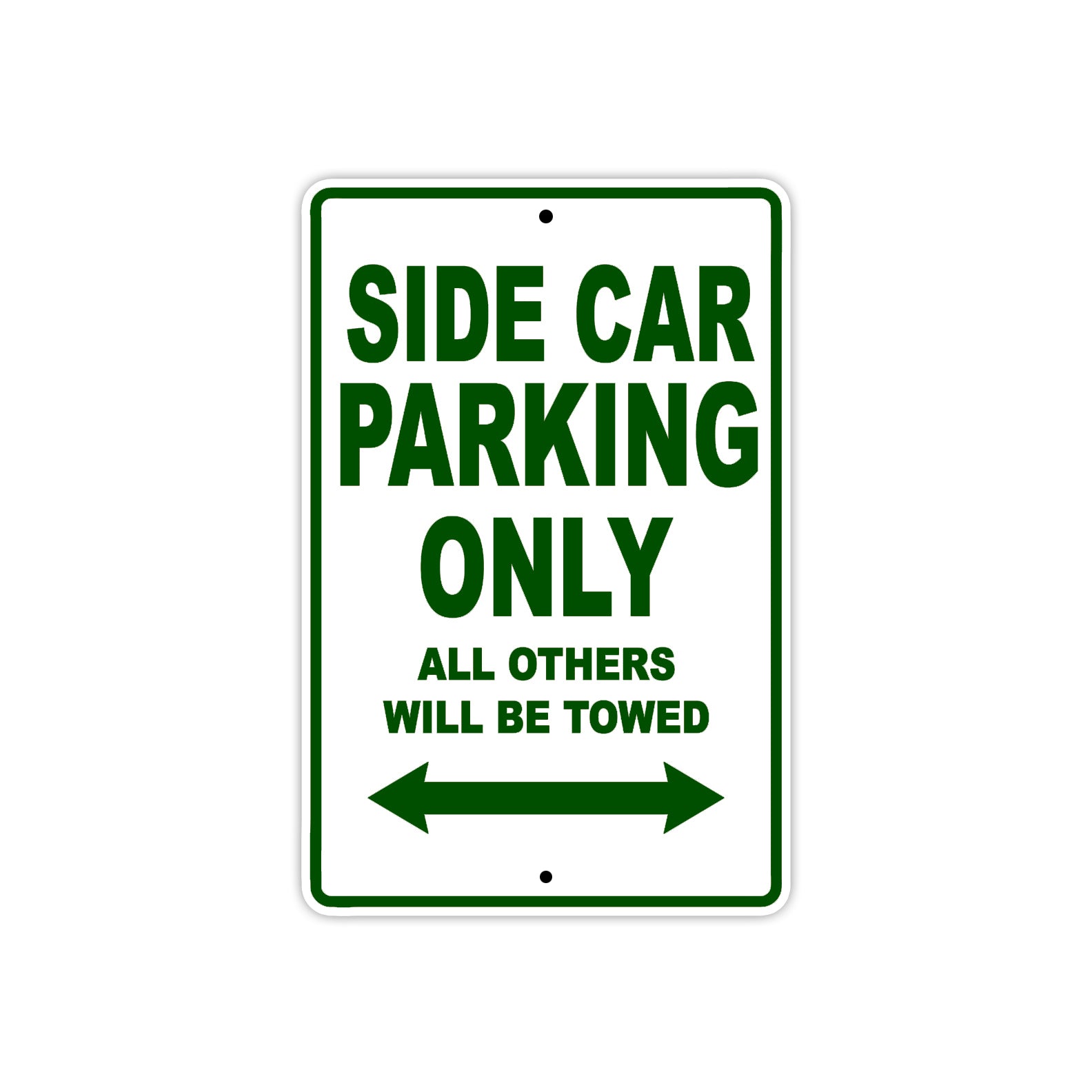 BMW Side Car Parking Only All Others Will Be Towed Aluminum Decor Garage Sign