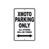 BMW X MOTO Parking Only All Others Will Be Towed Aluminum Decor Garage Sign