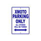BMW X MOTO Parking Only All Others Will Be Towed Aluminum Decor Garage Sign