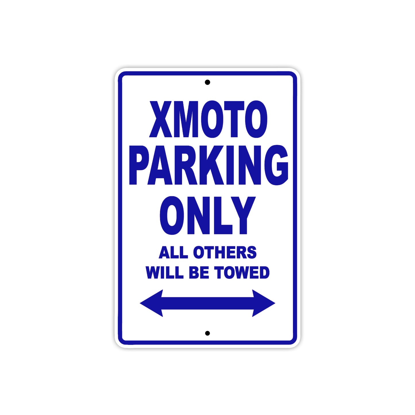 BMW X MOTO Parking Only All Others Will Be Towed Aluminum Decor Garage Sign