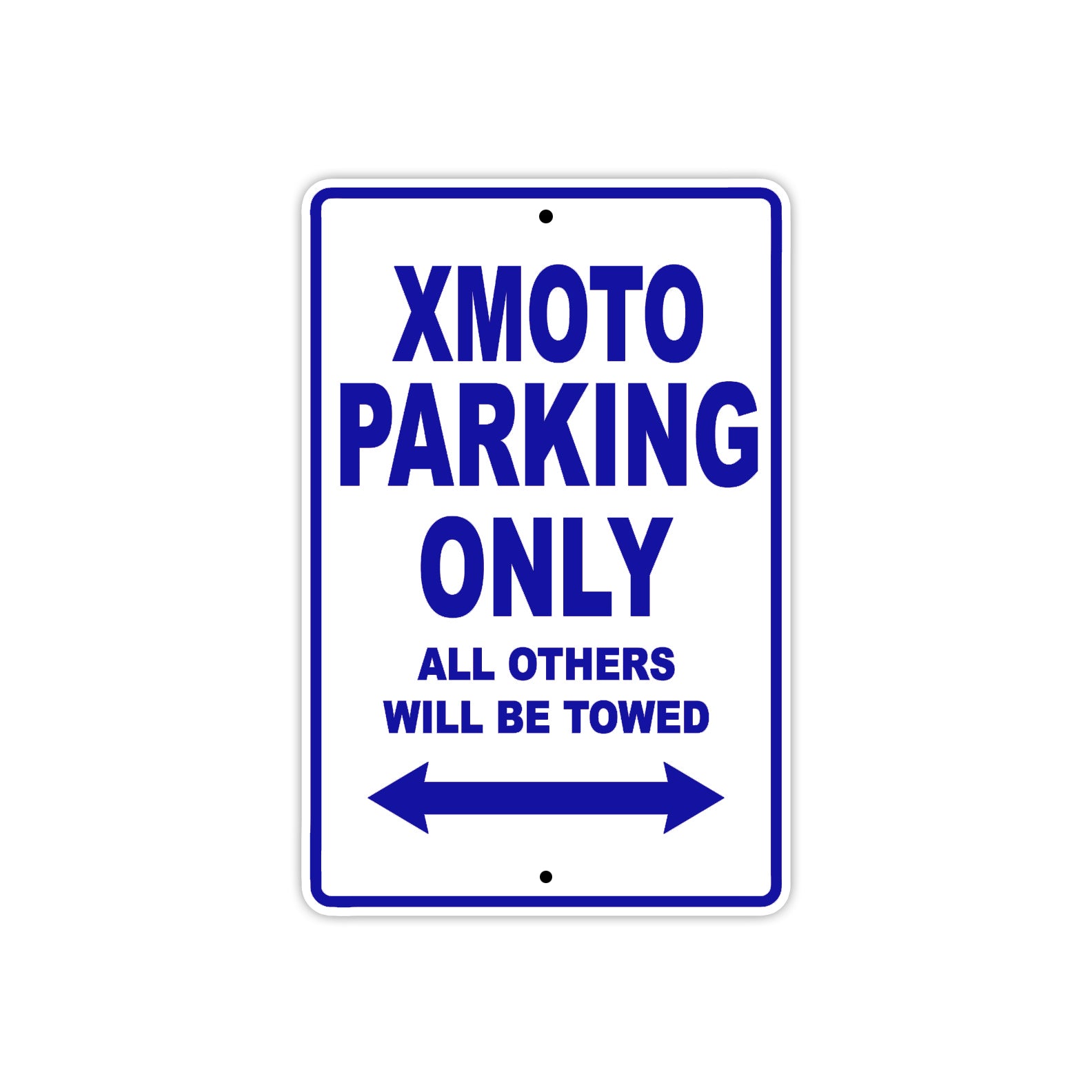 BMW X MOTO Parking Only All Others Will Be Towed Aluminum Decor Garage Sign