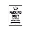 Boom Trikes V 2 Parking Only All Others Will Be Towed Aluminum Decor Garage Sign