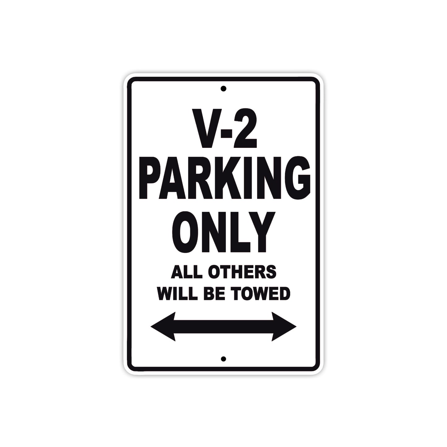 Boom Trikes V 2 Parking Only All Others Will Be Towed Aluminum Decor Garage Sign